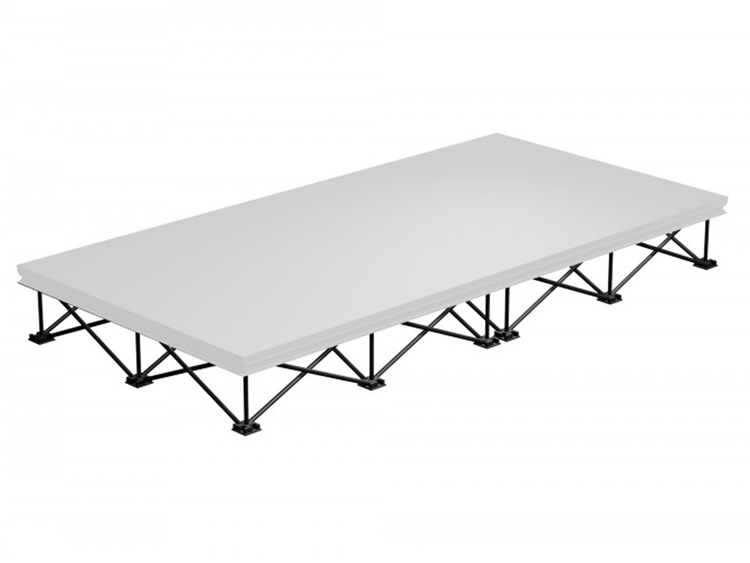 Palco modulare da mt. 3,00 x 3,00 completo - Attrezzature elettorali -  Palchi per comizi - Dina Forniture