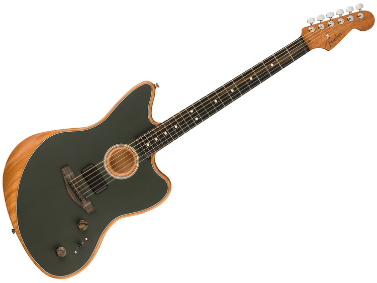 FENDER American Acoustasonic Jazzmaster EB Tungsten with Bag