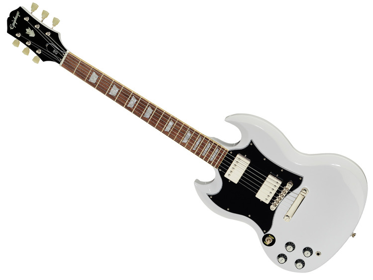  Epiphone SG Standard, Lefty Alpine White : Musical Instruments