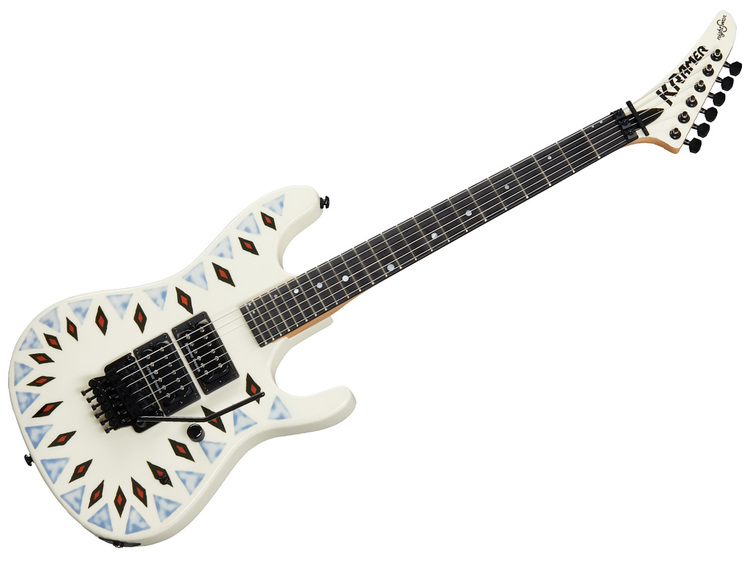 KRAMER NightSwan Vintage White with Aztec Graphic | Strumenti