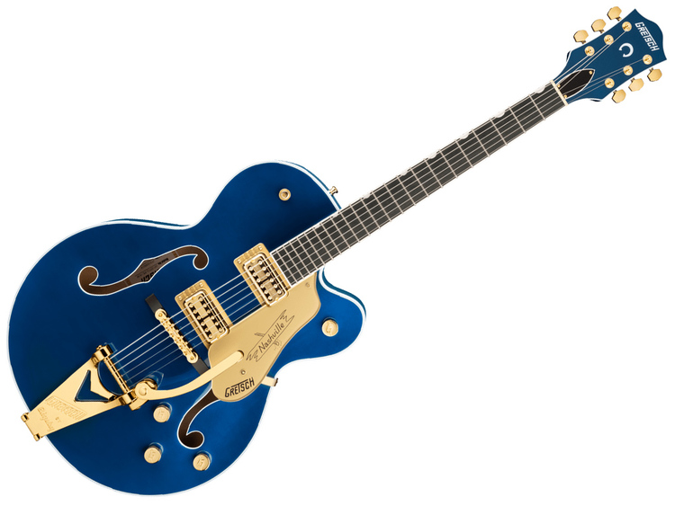GRETSCH G6120TG PE Nashville with Bigsby Ebony FB Azure Metallic