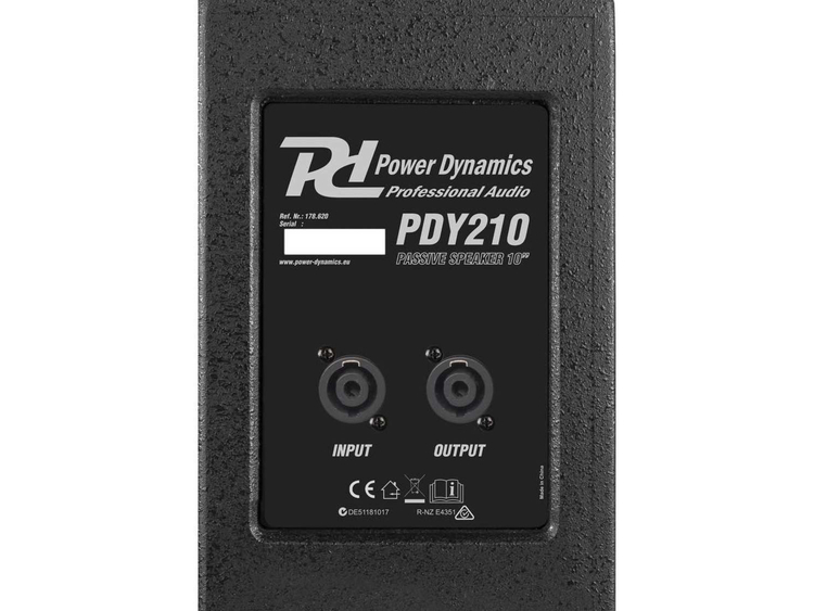 Power Dynamics PDY210 - Potente Altavoz pasivo 10 pulgadas 400 W