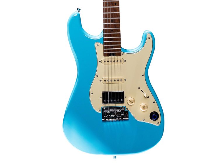 【純正激安】【最先端インテリジェントギター】Mooer GTRS S801 ブルー おまけ付 ギター