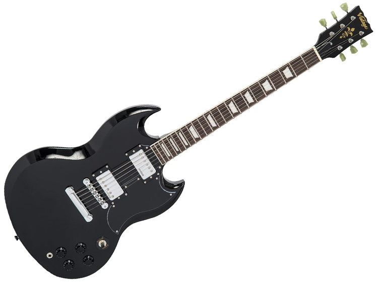 VINTAGE VS6 Reissued Gloss Black Strumenti Musicali
