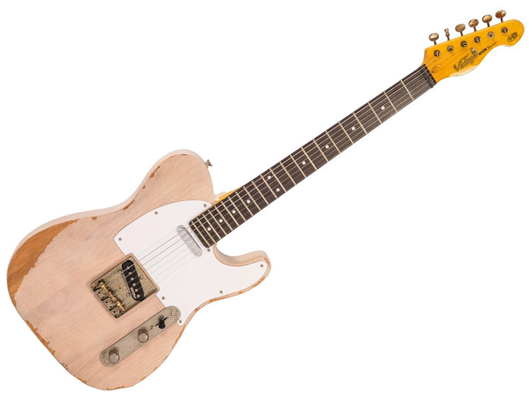 VINTAGE V62 Icon Distressed Ash Blonde Strumenti Musicali