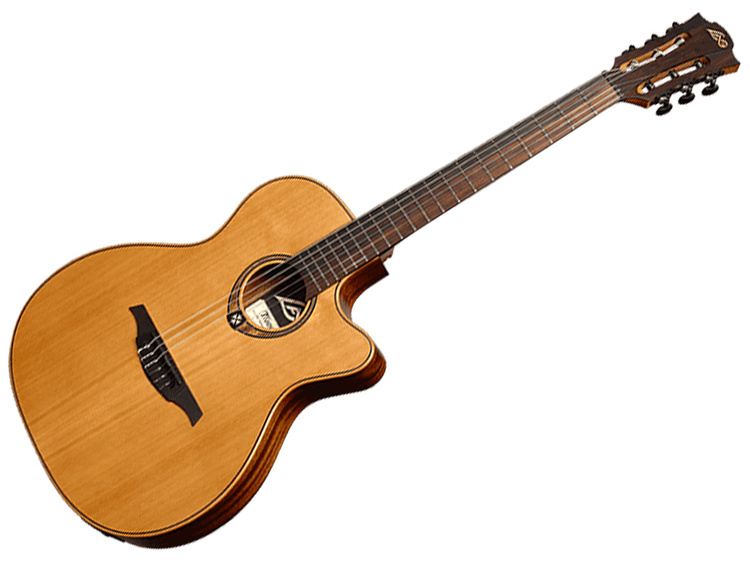 LAG TN170ASCE Chitarra Acustica Nylon Auditorium Slim Cutaway EQ