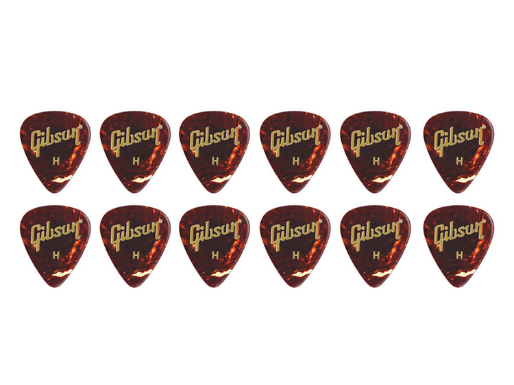 Lattina Gibson Con 50 Plettri Standard - Forma 351 Extra Pesanti (Nuovo Sigillato)