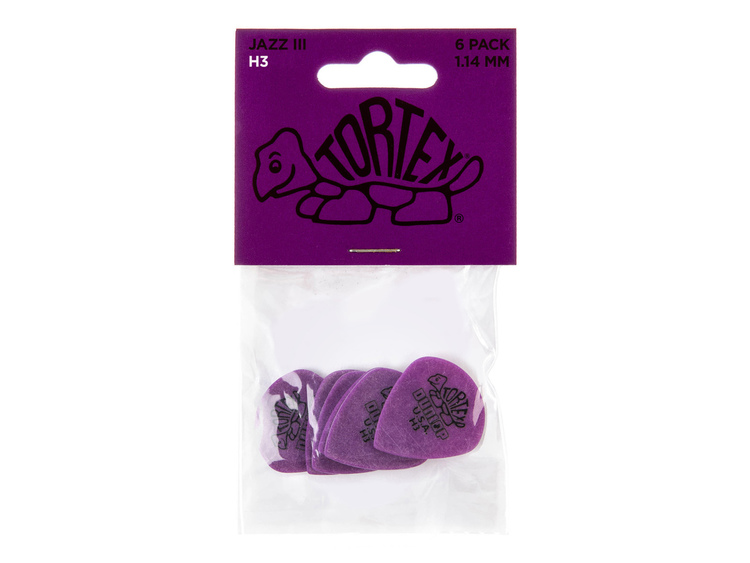 Dunlop - Plettri per chitarra, misura grande, 3,00 mm, colore: viola Dunlop - Plettri per chitarra, misura grande, 3,00 mm, colore: viola