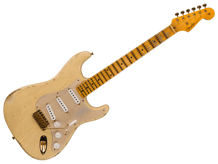 FENDER Custom Shop LTD '55 Bone Tone Strat Relic 2A Flame MN FENDER Custom Shop LTD '55 Bone Tone Strat Relic 2A Flame MN