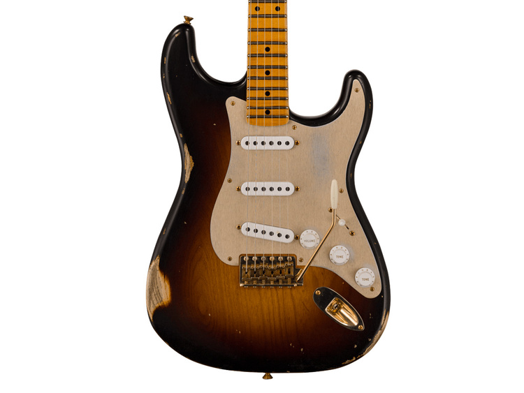FENDER Custom Shop LTD '55 Bone Tone Strat Relic 2A Flame MN FENDER Custom Shop LTD '55 Bone Tone Strat Relic 2A Flame MN