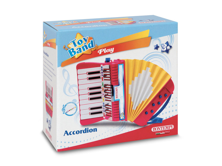 TOPINCN Modello In Miniatura Di Fisarmonica – Replica Di Strumento Musicale In Plastica E Metallo Con Scatola Espositiva – Decorazione Per Casa E Ufficio