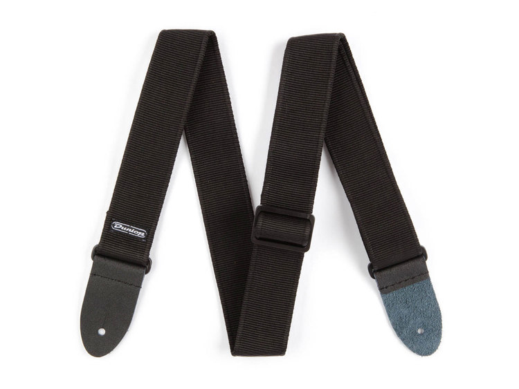 Tracolla Per Chitarra Dunlop D38-09BK - Nero, Tessuto Jacquard, Reggiacollo Imbottito, Larghezza 2 Pollici - Foto 3