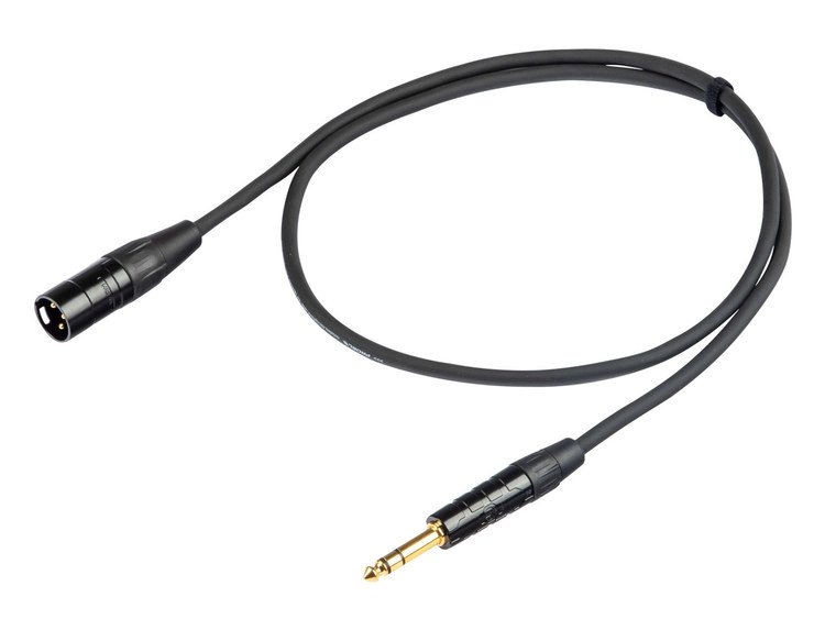 Cavo XLR Maschio A Jack 6.35Mm, Jack 6,35Mm Stereo TRS Bilanciato