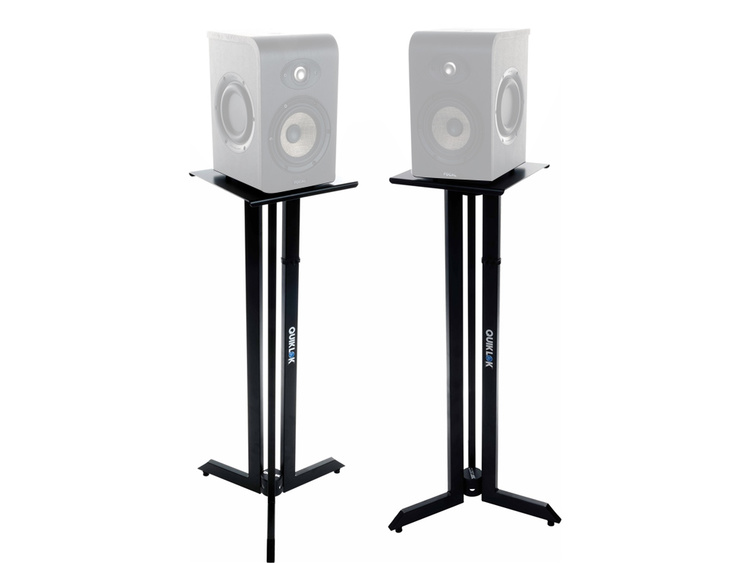 Supporti Monitor Quik Lok BS/542 - Coppia Nera, Altezza 106 Cm, Per Studio Registrazione - Foto 13