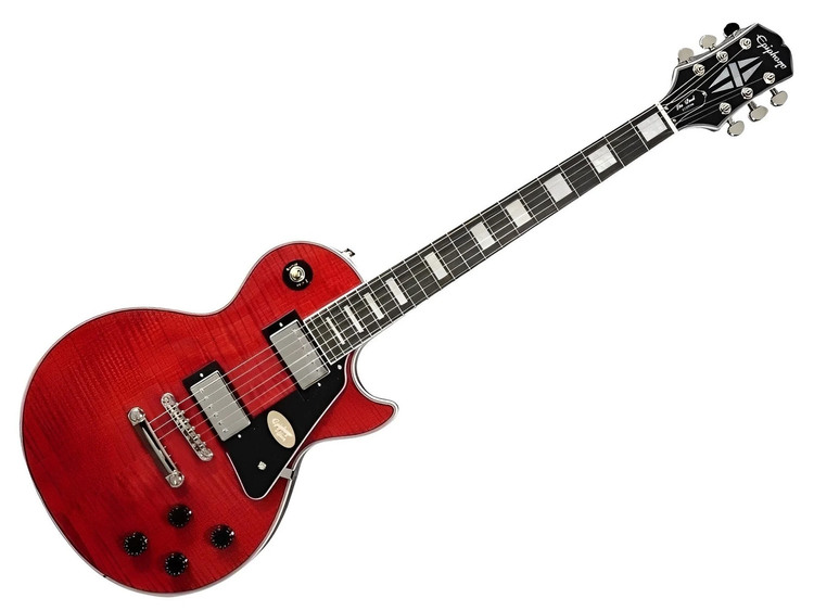 EPIPHONE Les Paul Custom Figured Transparent Red | Strumenti