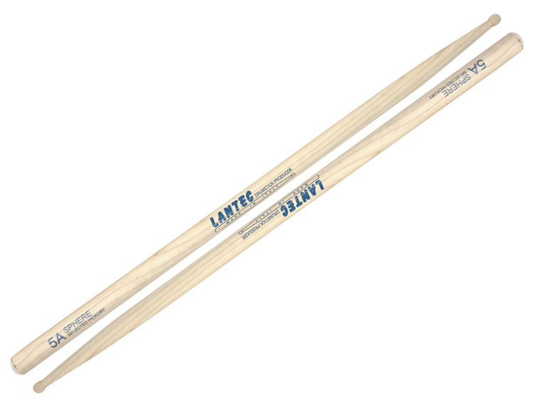 2 Paia Bacchette Batteria MSA 5B - Legno D'Acero Laccato Nero - Foto 5