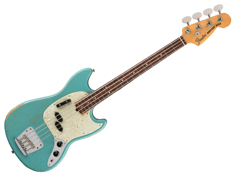 FENDER JMJ Road Worn Mustang Bass RW Faded Daphne Blue | Strumenti