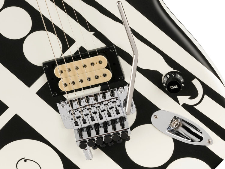 EVH Striped Series Circles MP White and Black | Strumenti Musicali