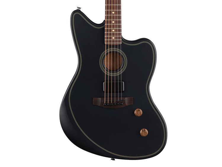 FENDER Acoustasonic Standard Jazzmaster Black | Strumenti Musicali