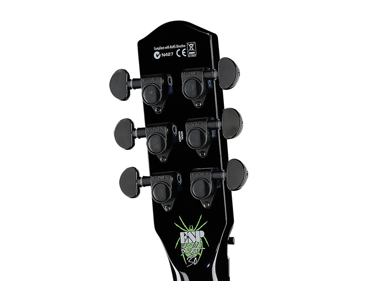 Chitarra Elettrica Personalizzata Kirk Hammett ST – Corpo Solido Bianco Perla Con Teschio (4/4, Acero)