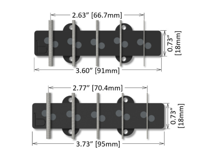 BARTOLINI バルトリーニ ジャズベース用ピックアップ 9S L/S