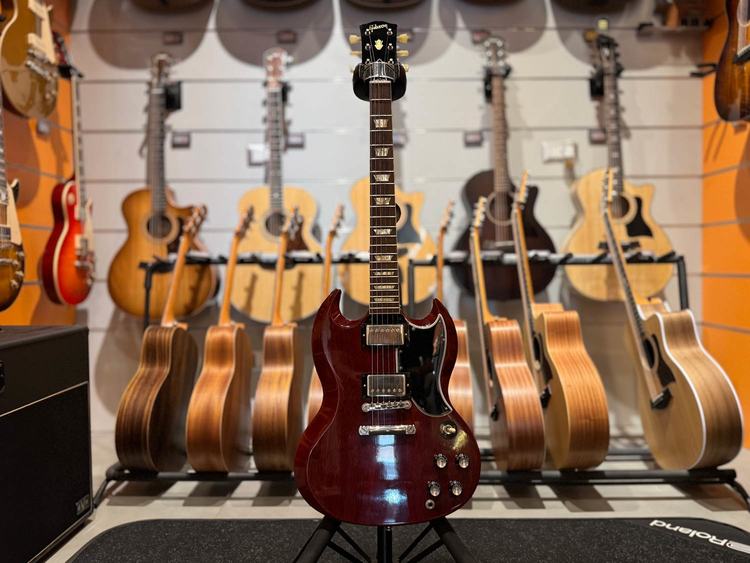GIBSON 1961 SG Standard Reissue Stop-Bar VOS Cherry Red Usato