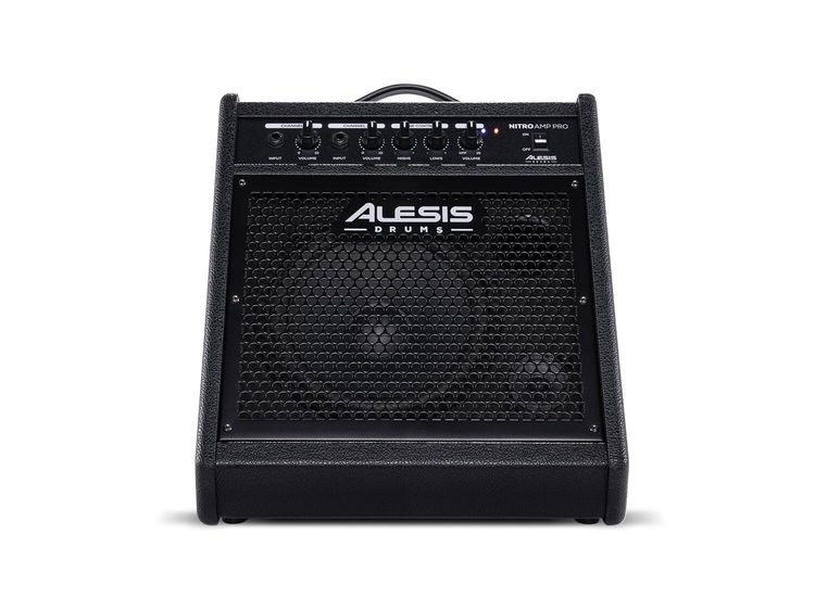 Alesis Nitro Amp Pro – Monitor Da Pavimento 80W Per Batteria Elettronica Con Bluetooth, Woofer Da 8", Tweeter Da 2,5", EQ A 2 Bande E Ingresso Extra