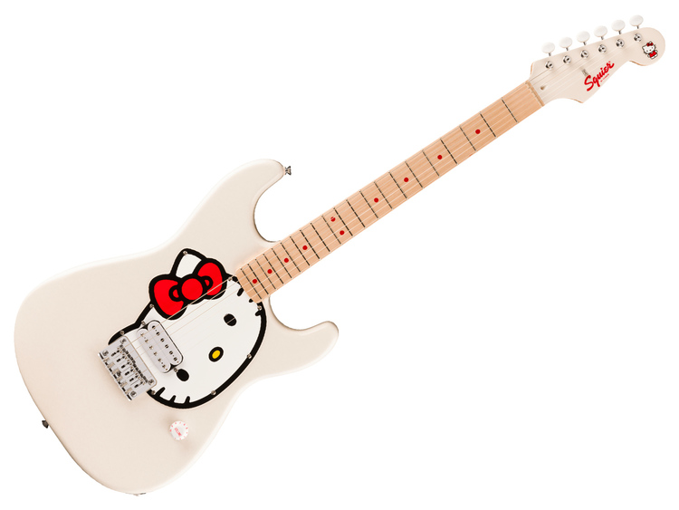 FENDER X Hello Kitty Stratocaster MN White a Roma e Milano