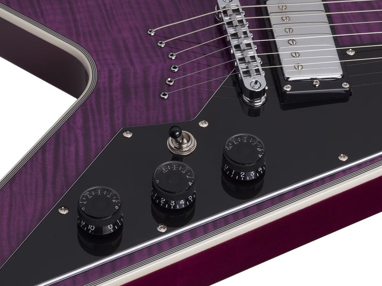 SCHECTER V-1 Custom Trans Purple a Roma e Milano