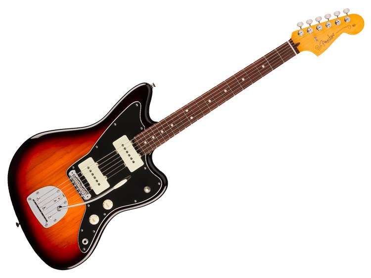 Battipenna Jazzmaster anodizzato nero inciso a mano per
