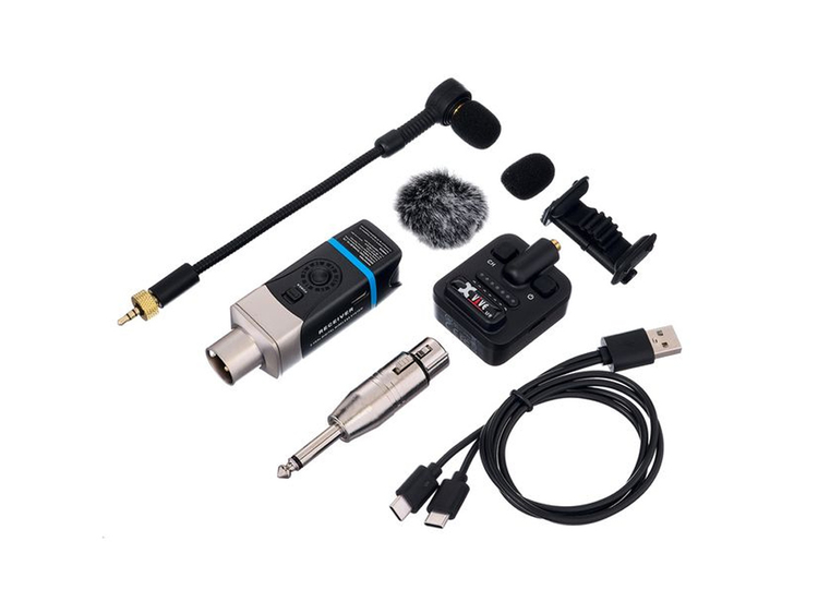 Microfono A Condensatore Wireless Per Violino - Collo D'Oca, UHF, 16 Canali IR - VANKESEONG - 2