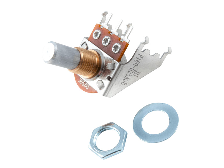 Potentiometer - Fender, 100k, Reverse Audio, D Shaft, Snap-In Amplified Parts